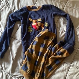 Boys pjs. Cute moose Christmas pjs